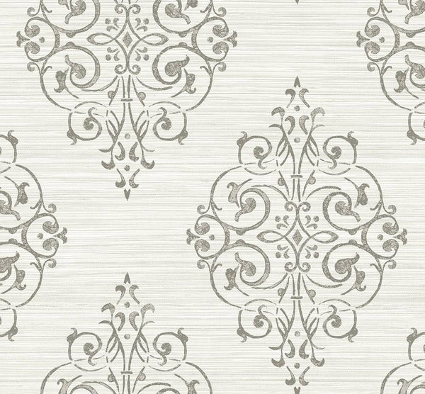 WHITE ON WHITE Wallpaper Pattern No OY34907